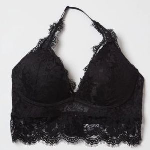 Rue 21 - plus black halter lace demi bra